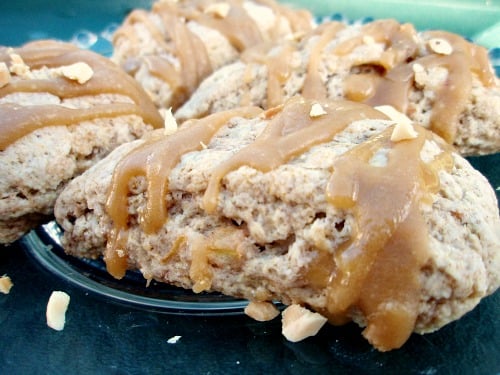 caramel apple scones