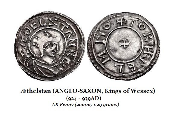 AEthelstan. 924 939. AR Penny