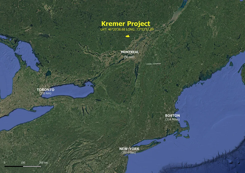 Ni-Co Energy's Kremer project location