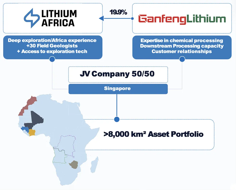 Lithium Africa strategic footprint