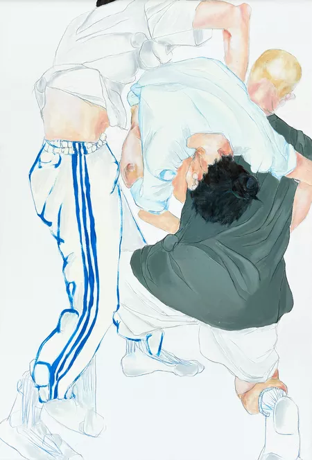 Luella Bartley, ‘Transmission’, 2024, Painting, Oil and pencil on canvas, Kristin Hjellegjerde Gallery