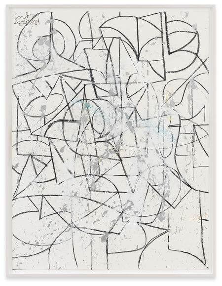 George Condo, ‘Open Forms’, 2024, Drawing, Collage or other Work on Paper, Pastel, gesso, metallic paint and thrown pigment on paper, Sprüth Magers