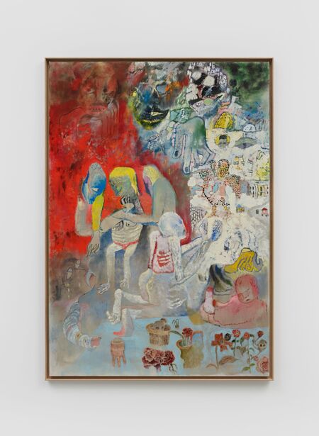 Qiu Xiaofei, ‘The Ecstasy of Blood and the Cosmos’, 2025, Painting, Oil on linen, Hauser & Wirth