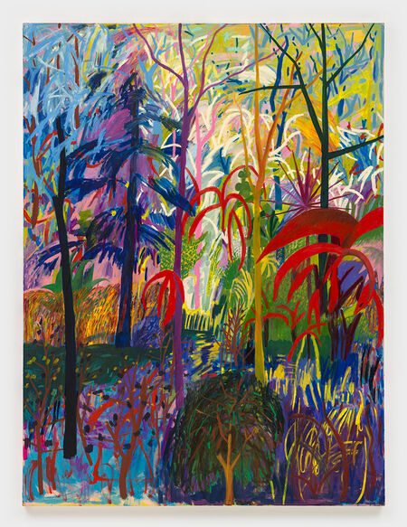 Shara Hughes, ‘Good Choreo’, 2025, Painting, Oil, acrylic, and dye on canvas, David Kordansky Gallery