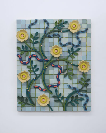 Genesis Belanger, ‘Self Optimization’, 2025, Sculpture, Porcelain, aluminum reinforced plywood panel, mortar, and structural epoxy, Perrotin