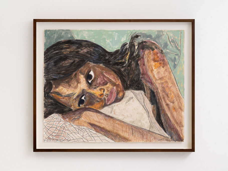 Ludovic Nkoth, ‘Sleeping Beauty I’, 2025, Print, Monotype, MASSIMODECARLO