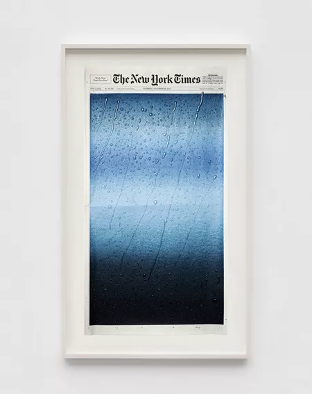 Sho Shibuya, ‘231228’, 2023, Painting, Acrylic on newspaper, Unit