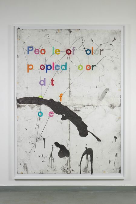 Tony Lewis, ‘Flowers’, 2020, Drawing, Collage or other Work on Paper, Pencil, colored pencil, graphite powder on paper, MASSIMODECARLO