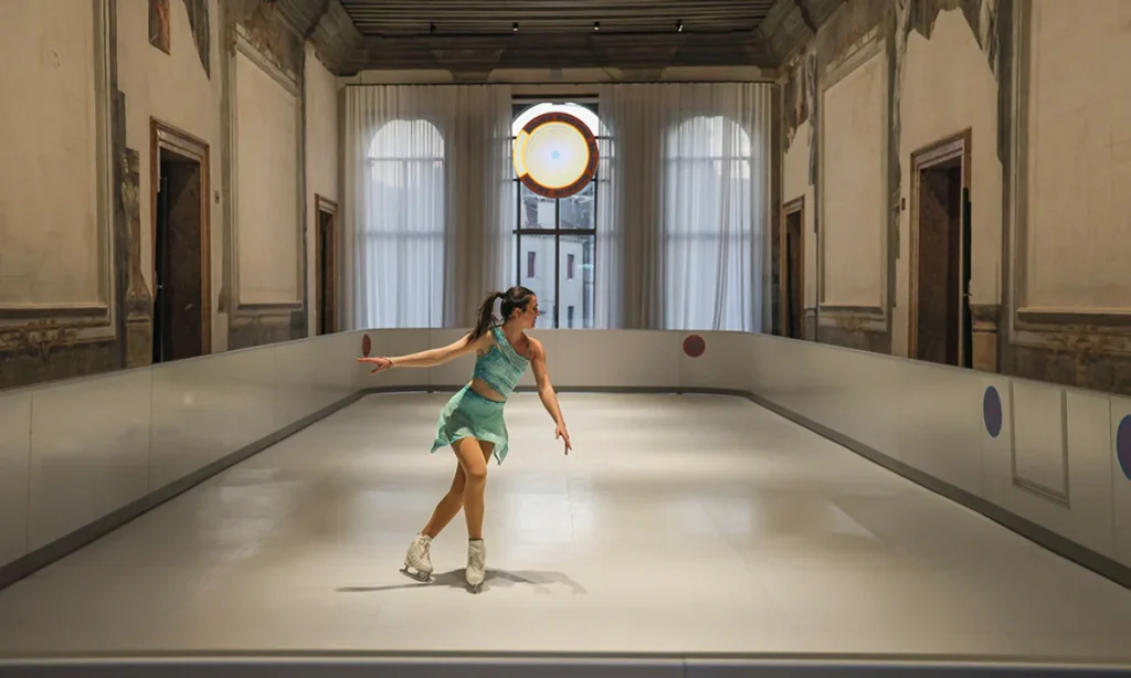Get your skates on: artist puts ice rink in Venice palazzo – The Art Newspaper