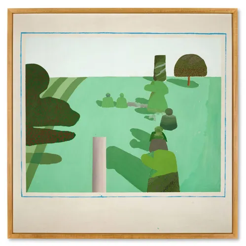 David Hockney's first English landscape painting to go on sale at Sotheby's.