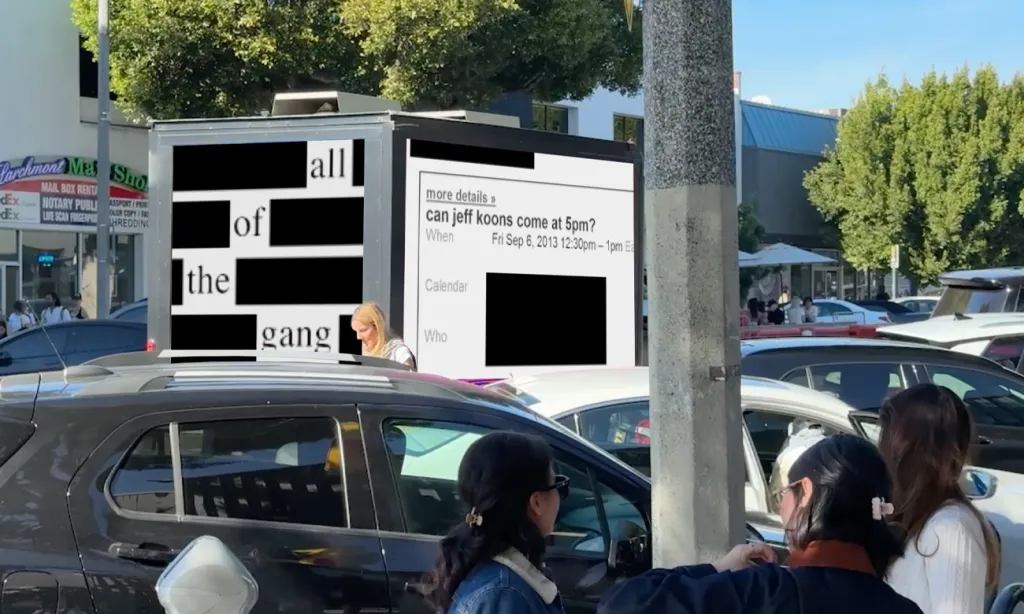 In Los Angeles for Frieze Week? Watch Out For a Mobile LED Truck with the Art World’s Jeffrey Epstein Emails