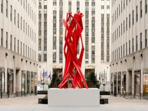 Rockefeller Center Unveils Sculpture by German Iranian Artist Bettina Pousttchi.