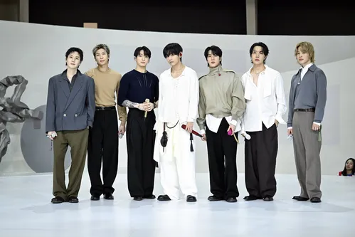 BTS performs at the Guggenheim Museum for “The Tonight Show” with Jimmy Fallon.