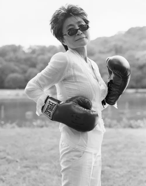 Yoko Ono launches playable online chess bot.