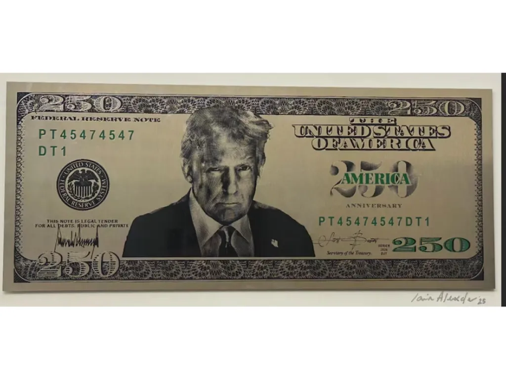 British Painter Behind Proposed $250 Bill Says He Discussed Design With Trump
