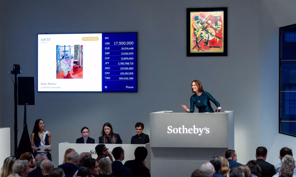 Bidding battle for Matisse leads Sotheby’s $303.3m Modern art evening sale in New York – The Art Newspaper