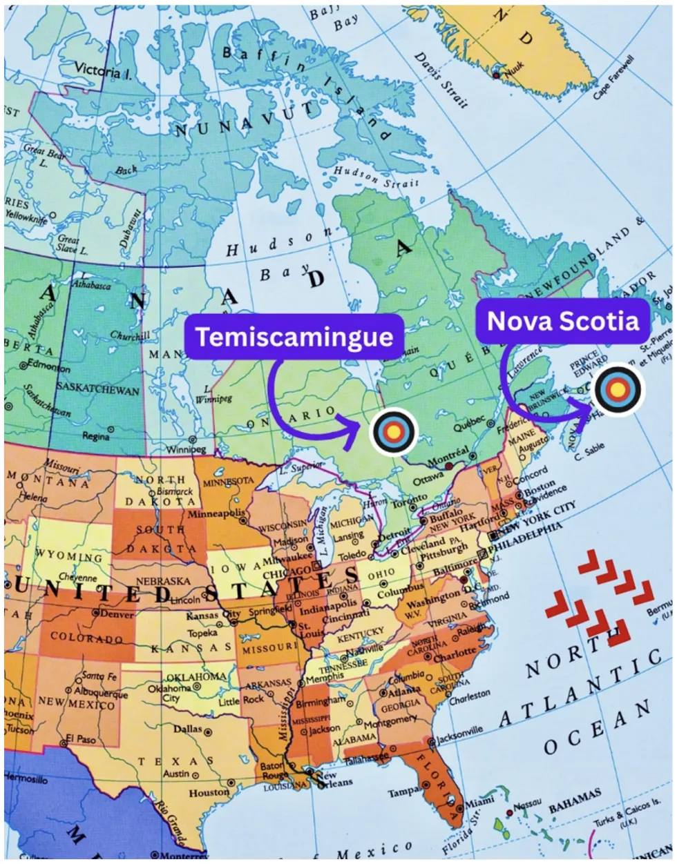 Map of QIMC project locations