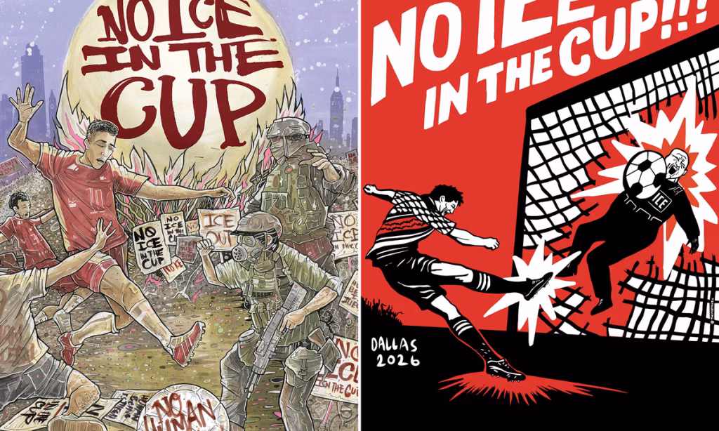 Artists create Fifa World Cup posters denouncing presence of US immigration agents – The Art Newspaper
