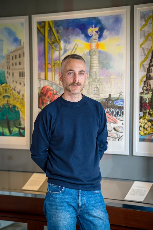 Argentinian artist Pablo Bronstein joins Olney Gleason.