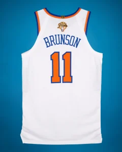 A Jersey Worn by Knicks Point Guard Jalen Brunson in NBA Finals Fetches $1 M. at Sotheby’s