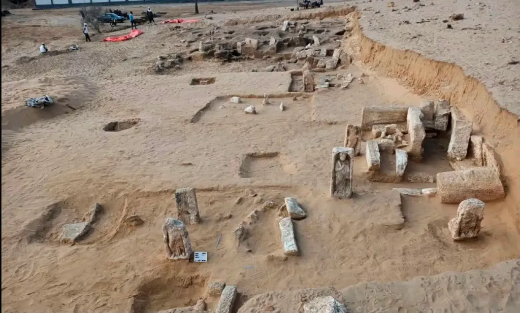 Archaeologists Uncover Ancient Egyptian Grave Markers Carved with Human Figures