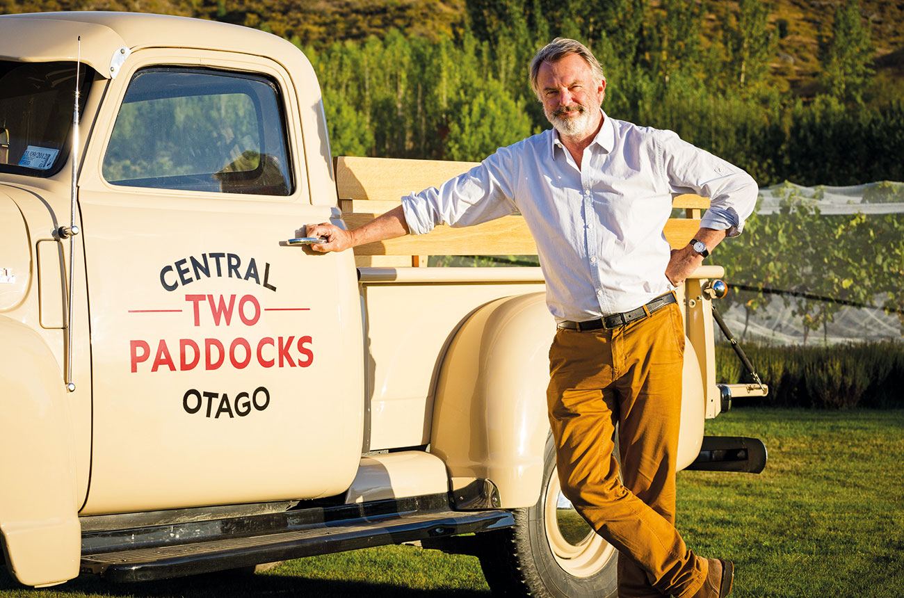 sam neill, two paddocks winery