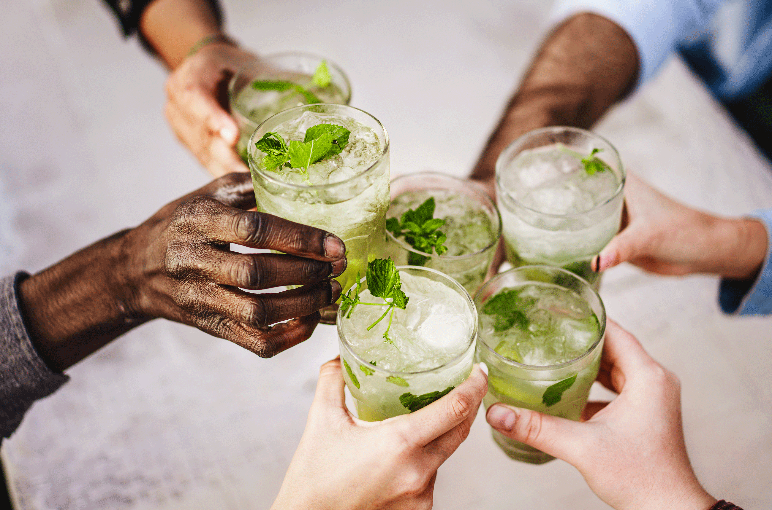 Mojito cocktails