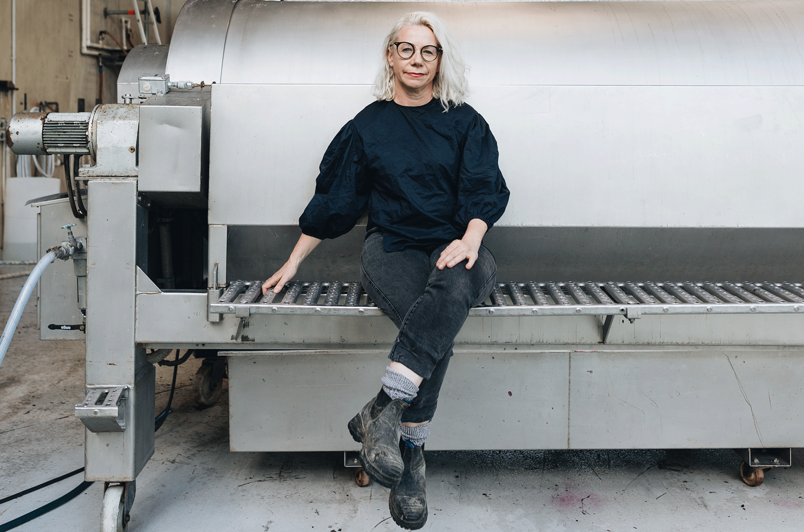 Ata Rangi Helen Masters winemaker in winery