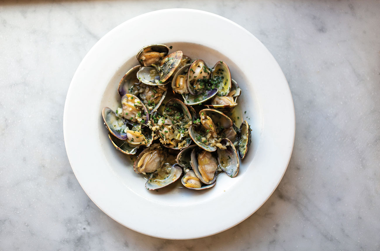 Clams and fino Sherry