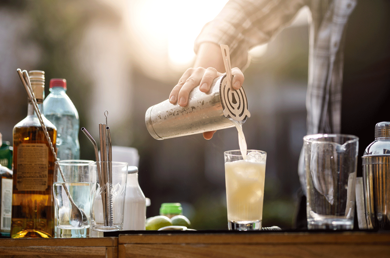 Making cocktails